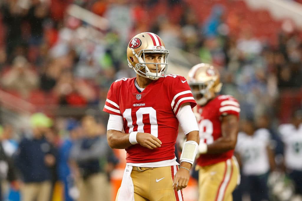 Jimmy Garoppolo to make first 49ers start vs. Bears