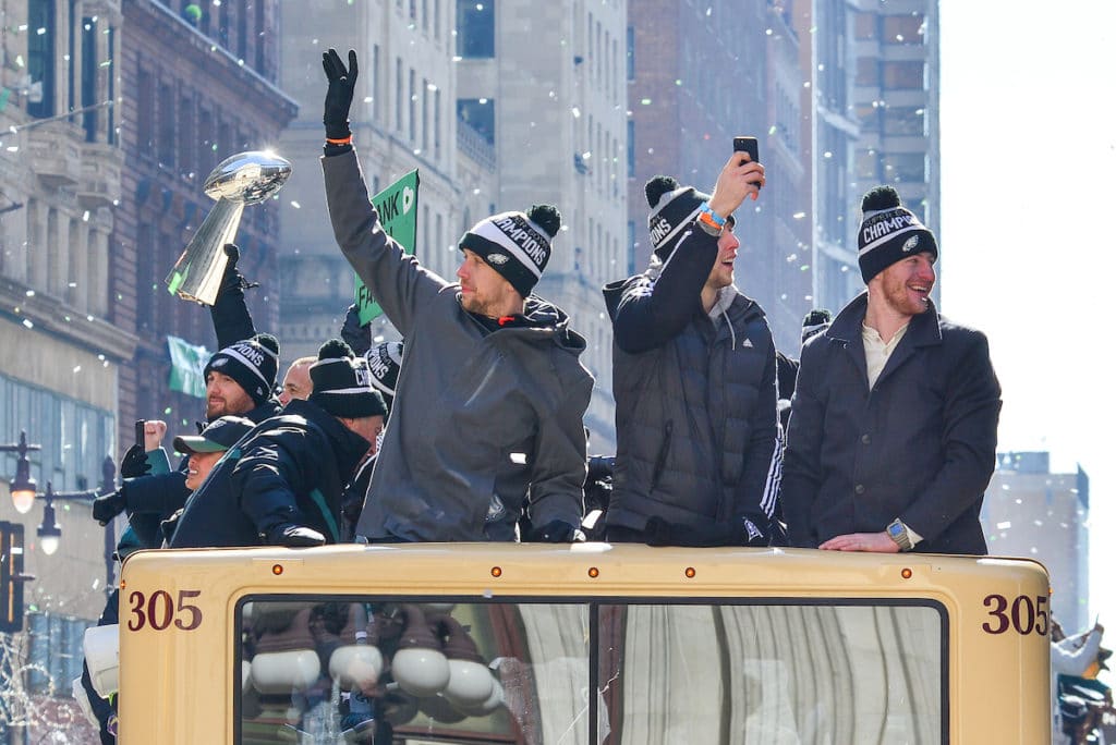 'Hungry dogs run faster': Scenes from the Eagles' Super 