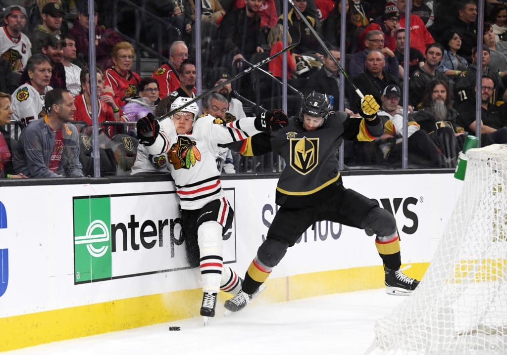 Third-period rally lifts Knights past Blackhawks