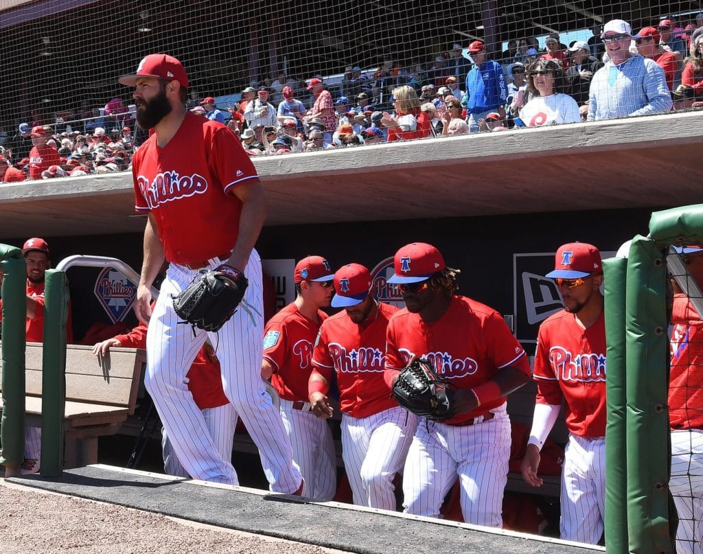 Phillies pitcher Jake Arrieta tosses two innings in spring debut