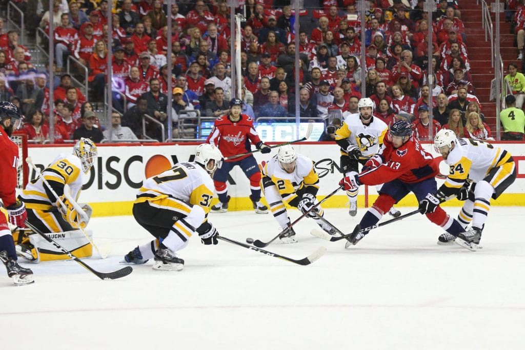 Pens nip Caps to even series...Preds, Jets tied at 2 apiece