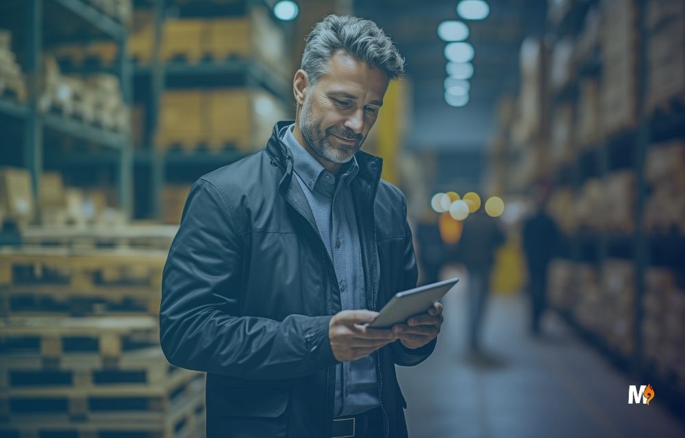 Equipo operativo revisa traspaso entre sucursales en ERP con estado en tránsito.