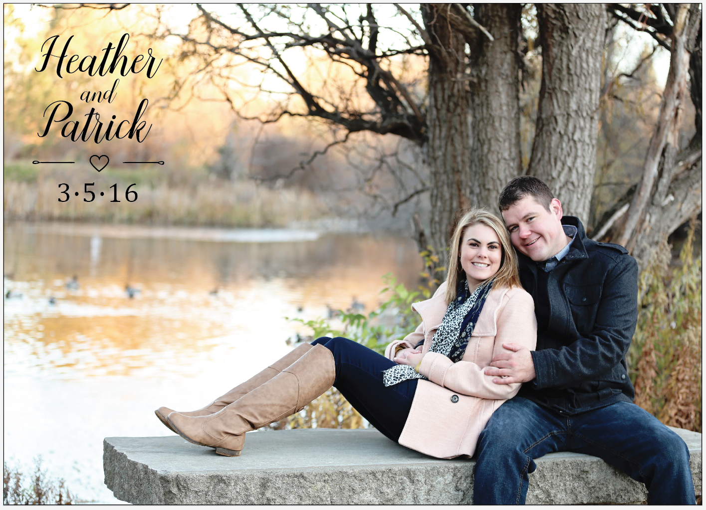 Heather and Patrick Utah Announcements