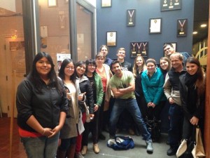 Portland trip students at Deschutes Brewery