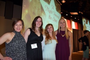 Food science ladies at banquet