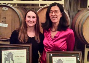 Killinger and Blood with their awards