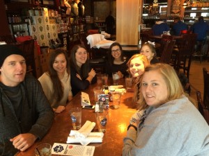 student group eating out