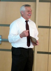 Russ accepting his award