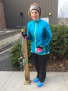 Terry Perry bundled up for a winter hike.