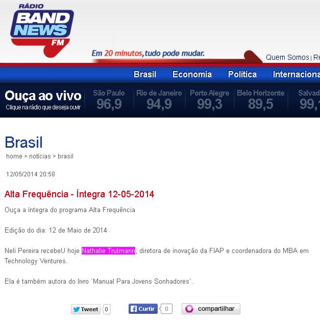 Band News Em 20 Minutos Tudo Pode Mudar / Band News Fm Goiania Ganha Destaque Com Producao Band News Em 20 Minutos Tudo Pode Mudar / Band News Fm Goiania Ganha Destaque Com Producao