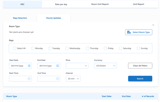 Room Rate Controller (RRC) Services