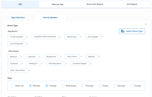Room Rate Controller (RRC) Services