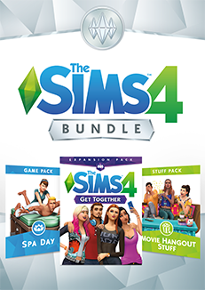 The Sims 4 Bundle - Get Together, Spa Day, Movie Hangout Stuff(ROW) - Origin