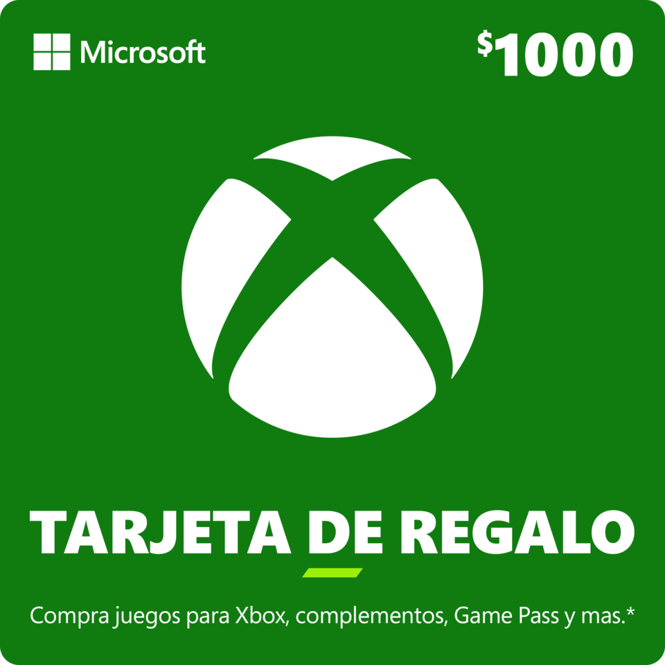 Tarjeta De Regalo Digital De Xbox Por $1000 MXN