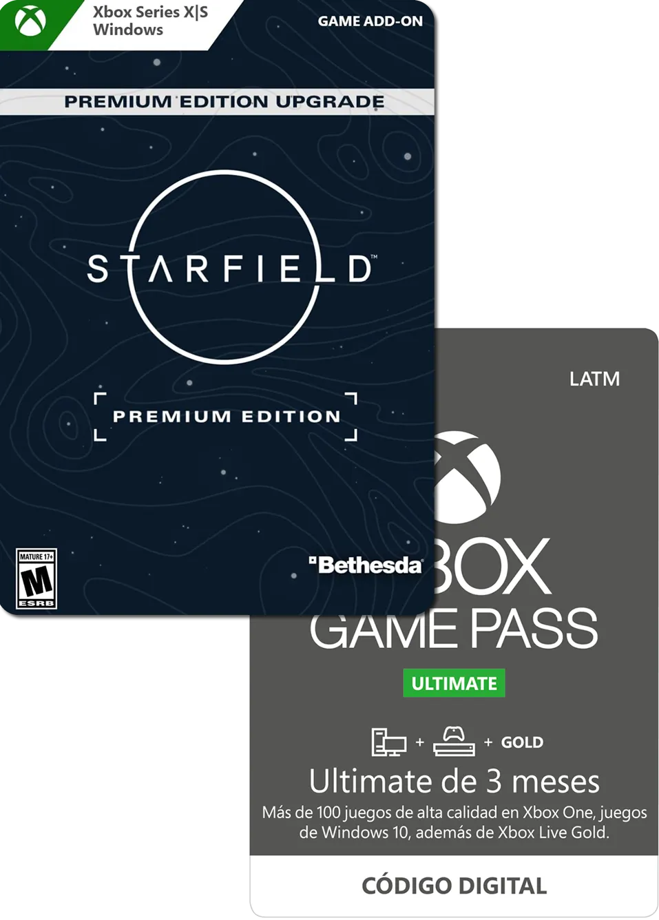Xbox Game Pass + Starfield Premium Edition Upgrade (3 meses)