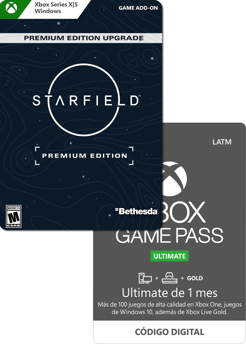 Xbox Game Pass + Starfield Premium Edition Upgrade (1 mes)