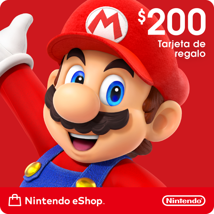 Saldo digital Nintendo eShop $200 MXN