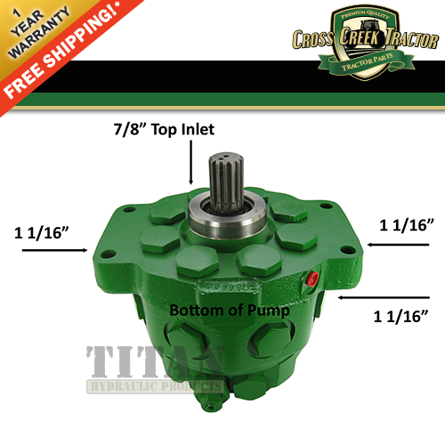 AR94661 NEW Hydraulic Pump For John Deere 4000, 4020, 4040, 4230, 4240