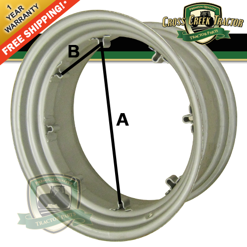 WHEEL23 Rear Rim 14 X 30 for MASSEY FERGUSON 65, 150, 165, 175, 180, 245+