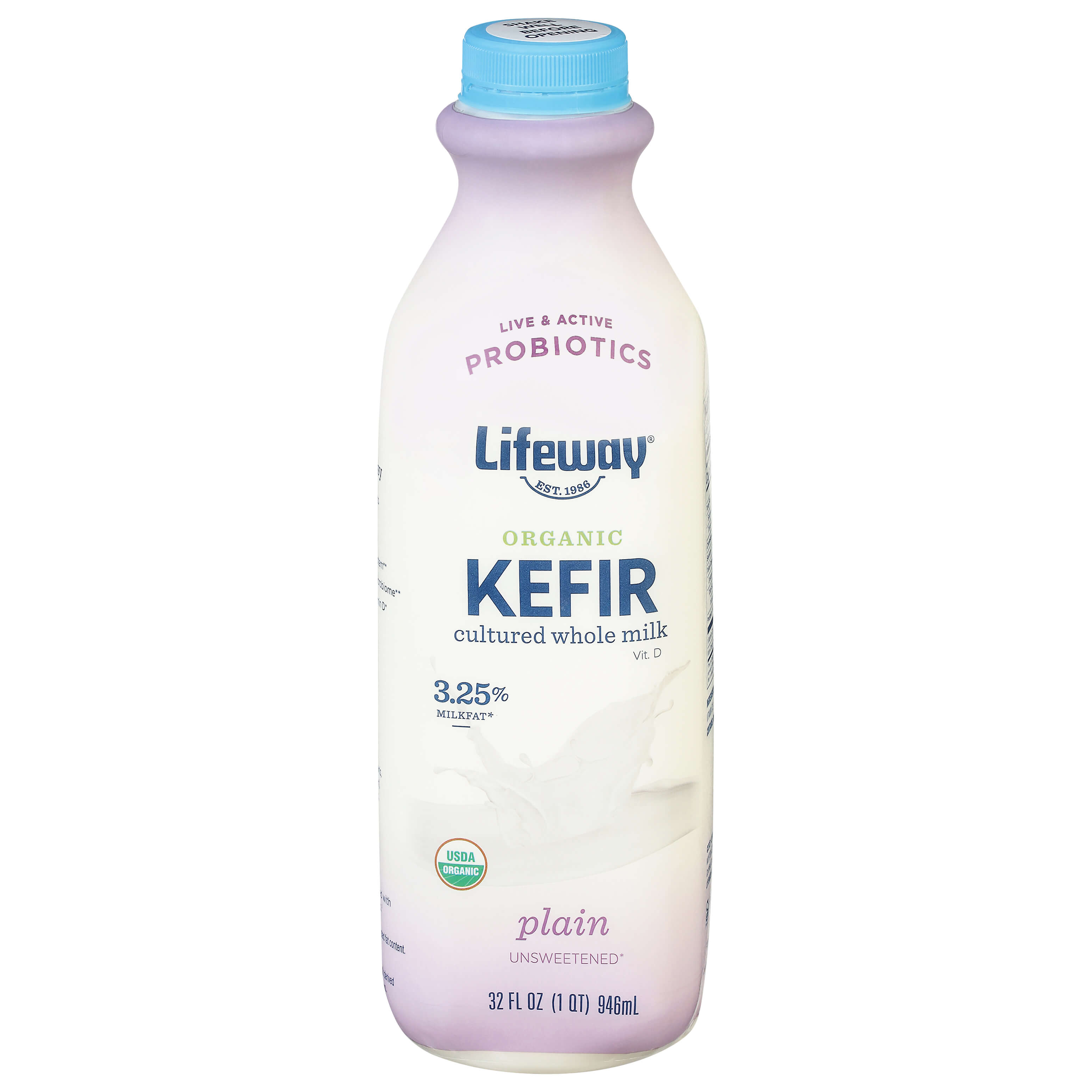 LIFEWAY KEFIR PLAIN WHOLE MILK ORG 32 OZ