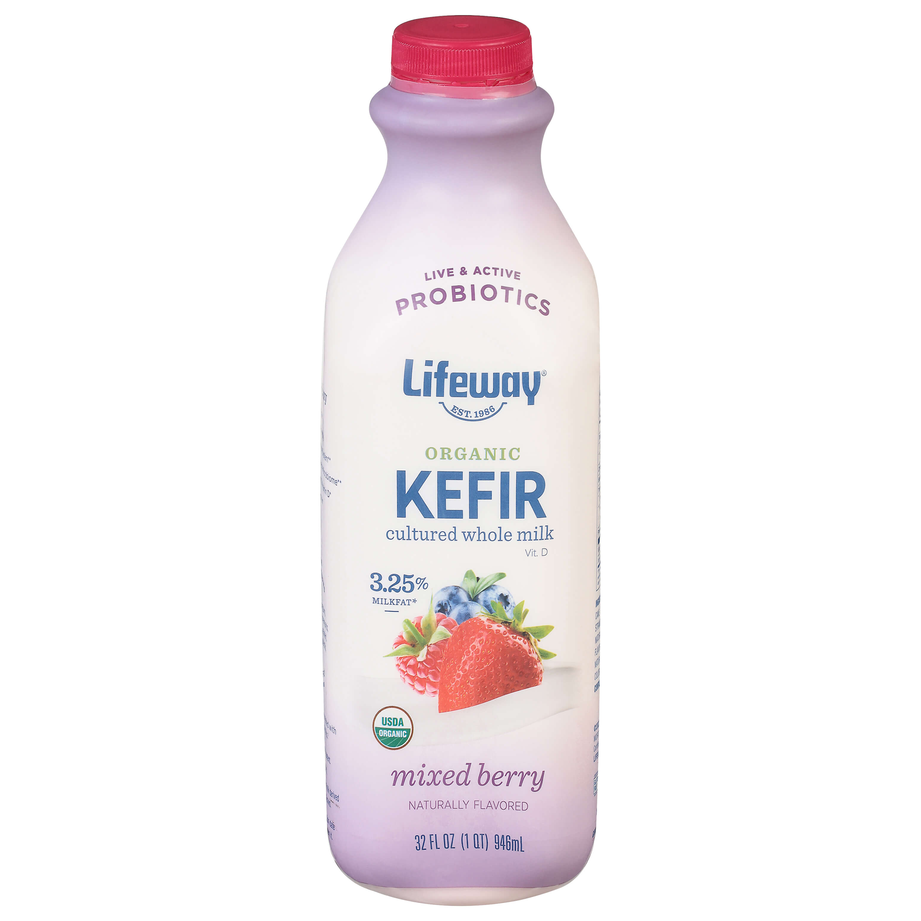 LIFEWAY KEFIR WILDBERRY WHOLE MILK ORG 32 OZ
