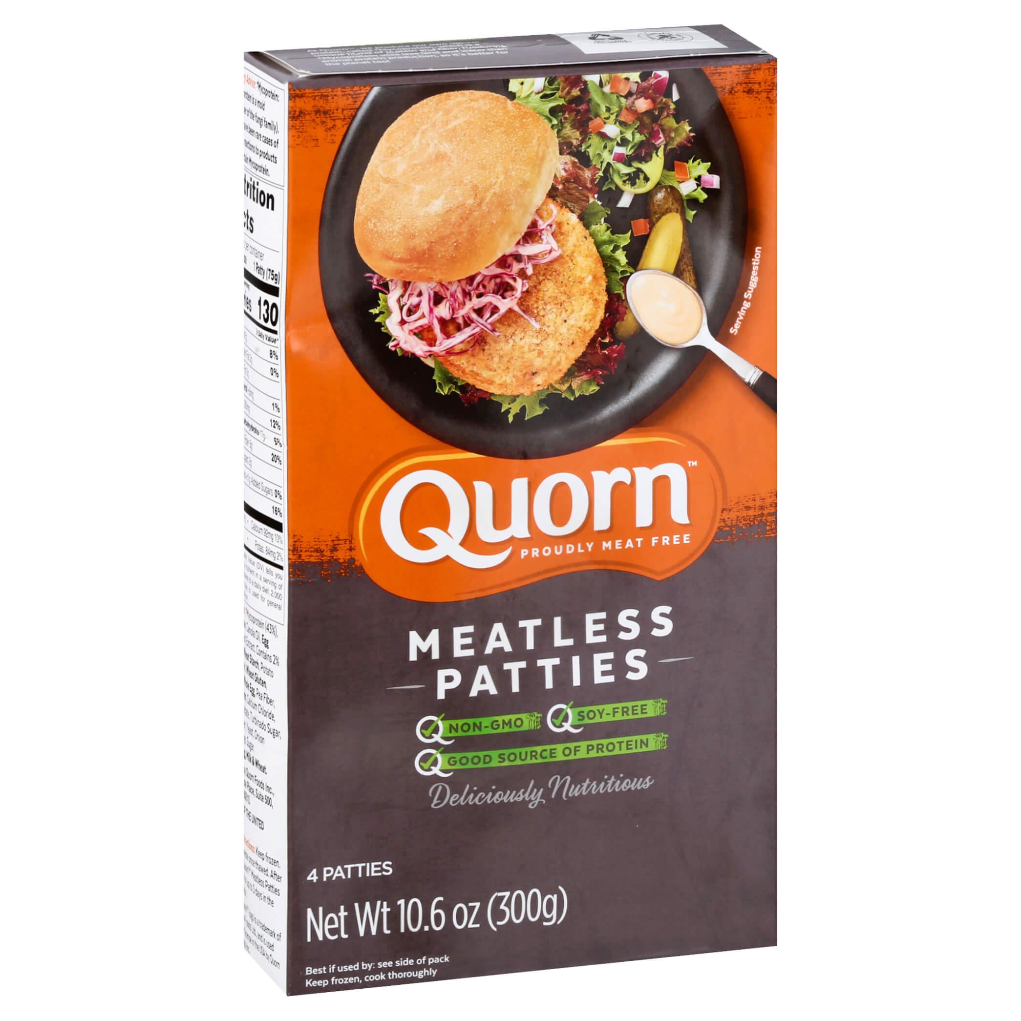 QUORN CHIK’N PATTIES MEAT FR 4PK 10.6 OZ