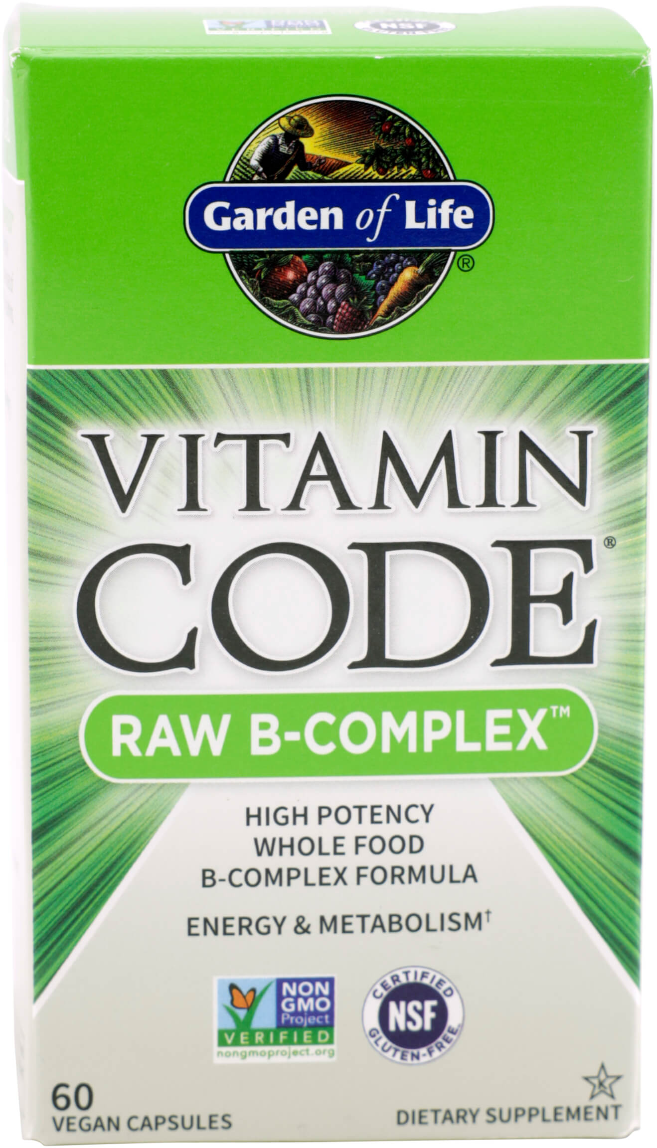 GARDEN OF LIFE VITAMIN CODE – VITAMIN B COMPLEX 60 VCP