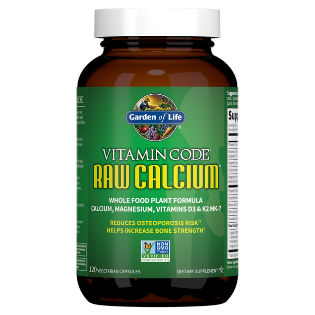 GARDEN OF LIFE VITAMIN CODE – RAW CALCIUM 120 CT