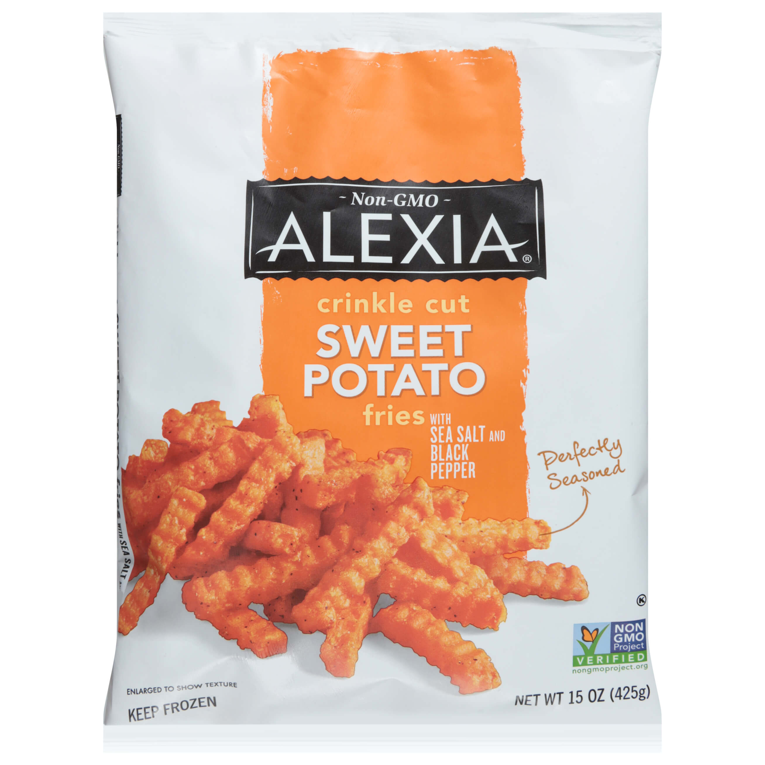 ALEXIA OVEN CRINKLES SWT POTATO SALT & PEPP 15 OZ