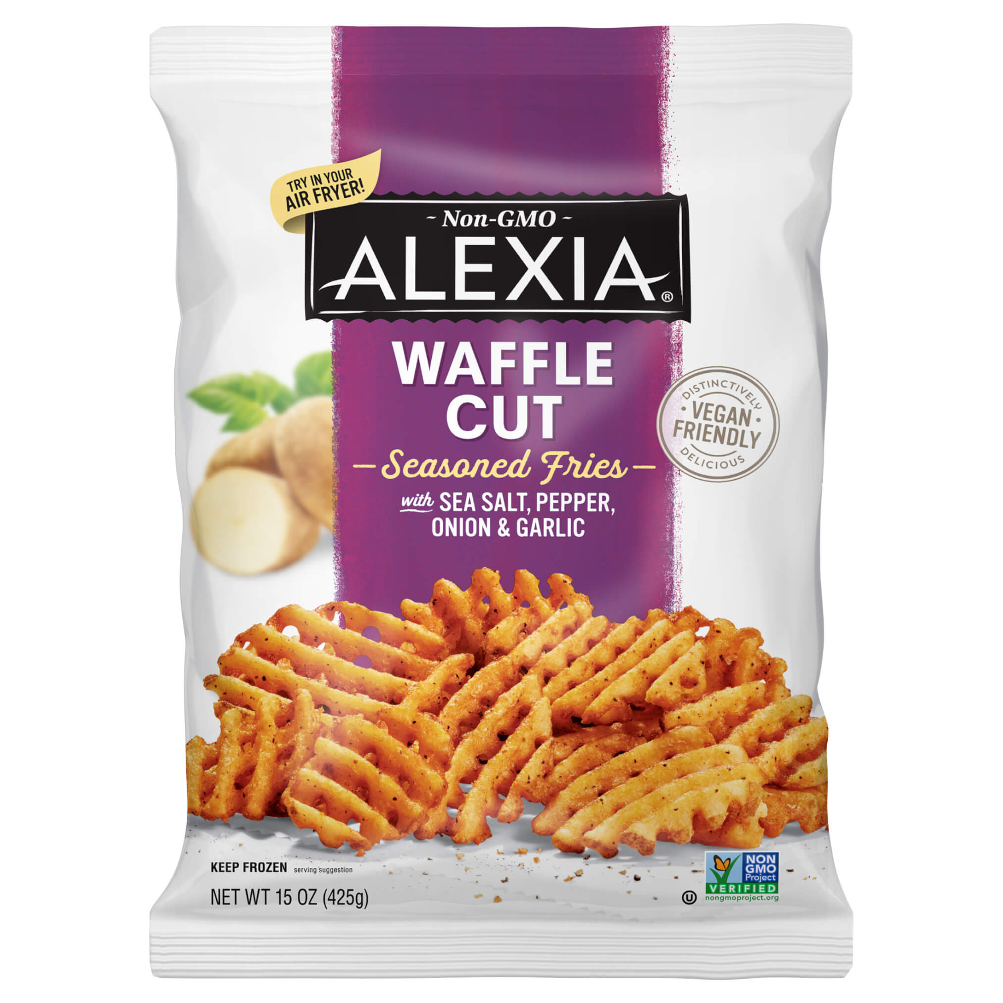 ALEXIA FRIES WAFFLE FRIES SEASONED 15 OZ
