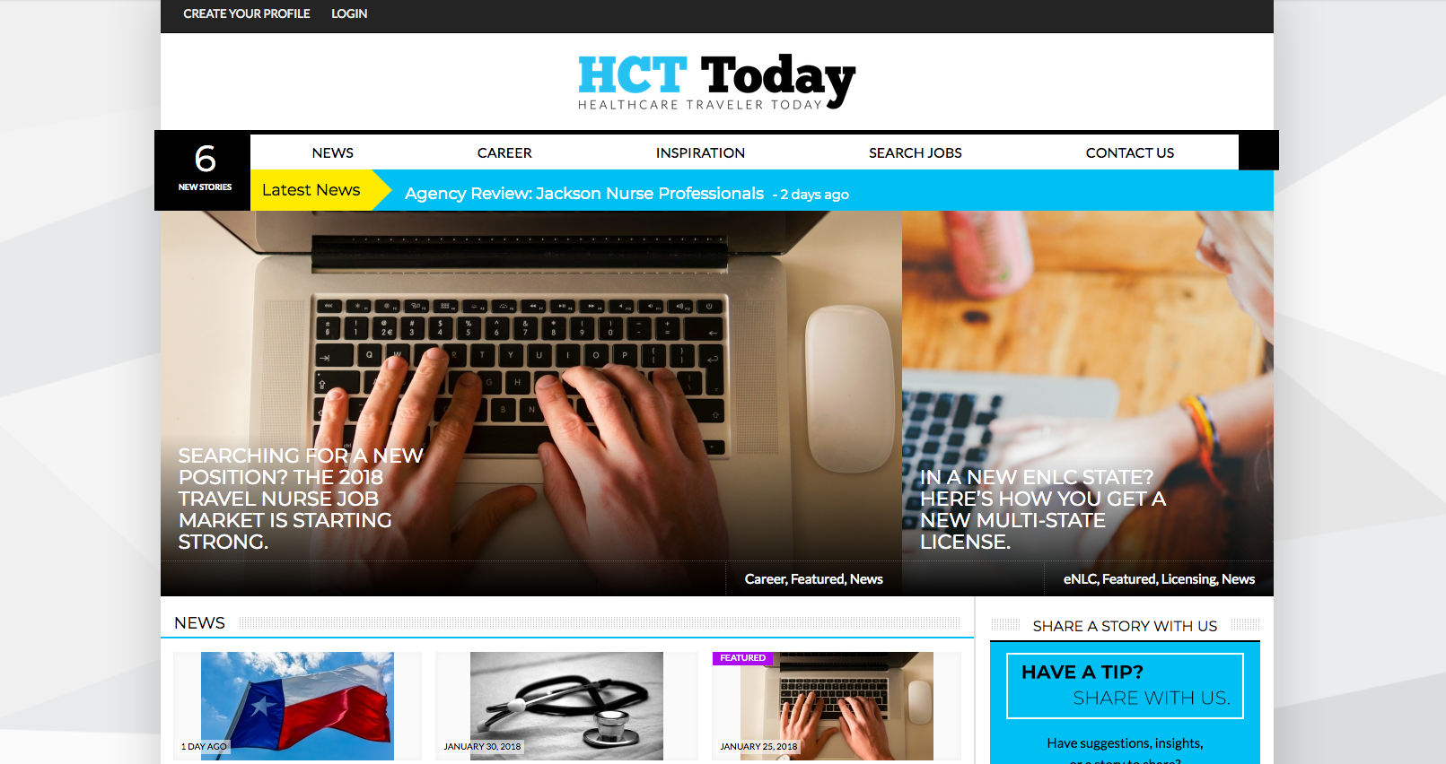 hct today home page-archive-healthcare traveler today