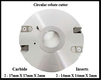 Circular Rebate/Rabett Cutter Head