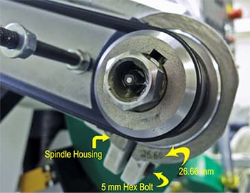 R960 Spindle Alignment Dimensions