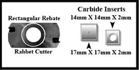 Rectangular Rebate/Rabbet Cutter Head