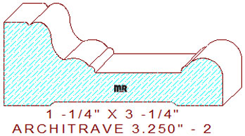 Architrave/Header 3-1/4" - 2 Architrave/Header 3-1/4" - 2