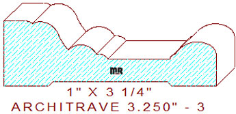 Architrave/Header 3-1/4" - 3 Architrave/Header 3-1/4" - 3
