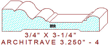 Architrave/Header 3-1/4" - 4