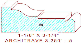 Architrave/Header 3-1/4" - 5 Architrave/Header 3-1/4" - 5