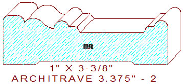 Architrave/Header 3-3/8" - 2 Architrave/Header 3-3/8" - 2