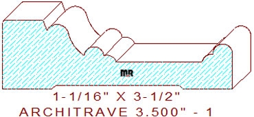 Architrave/Header 3-1/2" - 1 Architrave/Header 3-1/2" - 1