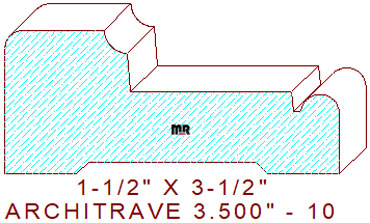 Architrave/Header 3-1/2" - 10 Architrave/Header 3-1/2" - 10