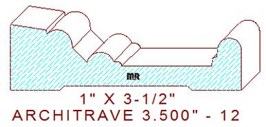 Architrave/Header 3-1/2" - 12 Architrave/Header 3-1/2" - 12