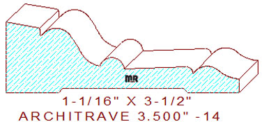 Architrave/Header 3-1/2" - 14 Architrave/Header 3-1/2" - 14