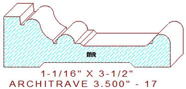 Architrave/Header 3-1/2" - 17