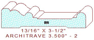Architrave/Header 3-1/2" - 2 Architrave/Header 3-1/2" - 2