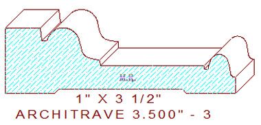Architrave/Header 3-1/2" - 3 Architrave/Header 3-1/2" - 3