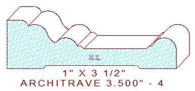Architrave/Header 3-1/2" - 4 Architrave/Header 3-1/2" - 4