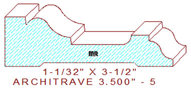 Architrave/Header 3-1/2" - 5 Architrave/Header 3-1/2" - 5