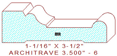 Architrave/Header 3-1/2" - 6 Architrave/Header 3-1/2" - 6