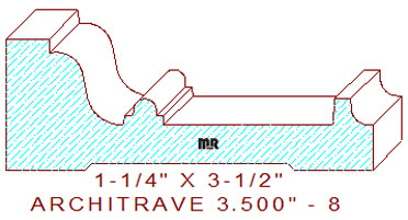 Architrave/Header 3-1/2" - 8 Architrave/Header 3-1/2" - 8